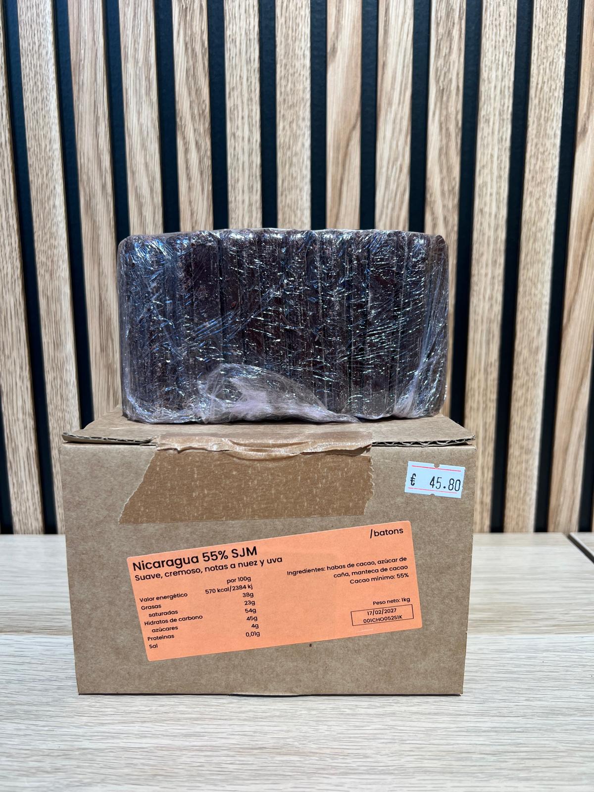 1 KG. DE BATONS DE CHOCOLATE SUAVE, CREMOSO, NOTAS A NUEZ Y UVA