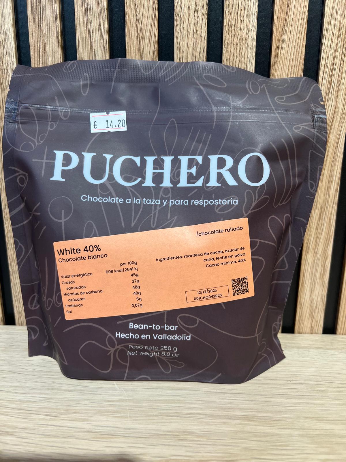 CHOCOLATE BLANCO RALLADO