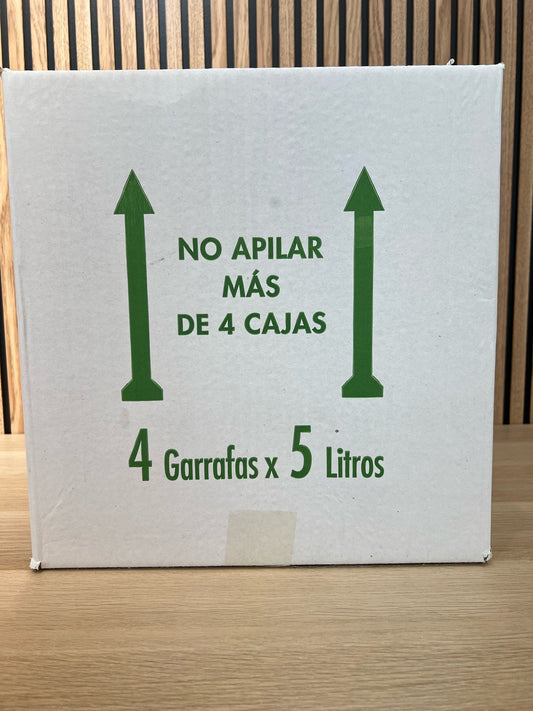 CAJA 4 BOTELLAS DE 5 LITROS ACEITE DE OLIVA VIRGEN EXTRA