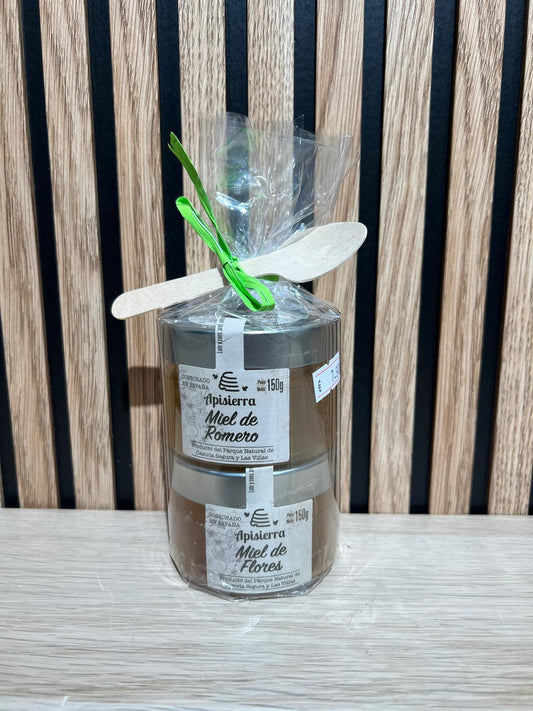 ESTUCHE 2 TARROS 150 GR. - MIEL DE ROMERO Y FLORES