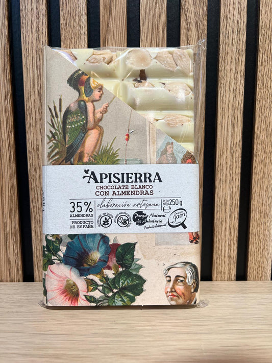 CHOCOLATE BLANCO CON ALMENDRAS