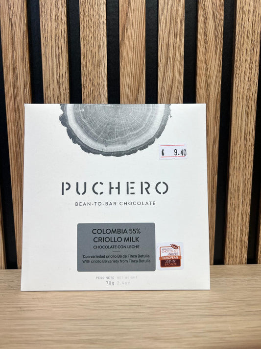 CHOCOLATE CON LECHE - CON VARIEDAD CRIOLLO B6 DE FINCA BETULIA