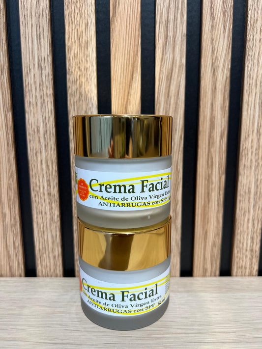 CREMA FACIAL ANTIARRUGAS CON ACEITE DE OLIVA