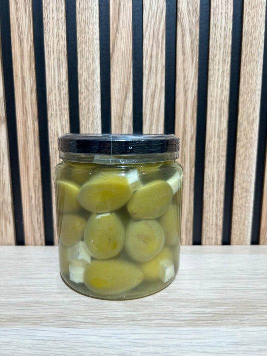 ACEITUNAS GORDAL RELLENAS DE QUESO MANCHEGO 500 GR.
