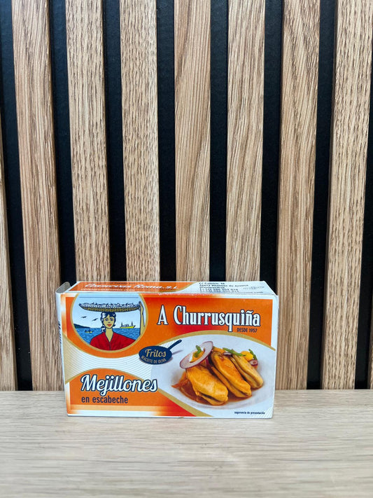 MEJILLONES EN ESCABECHE 115 GR.