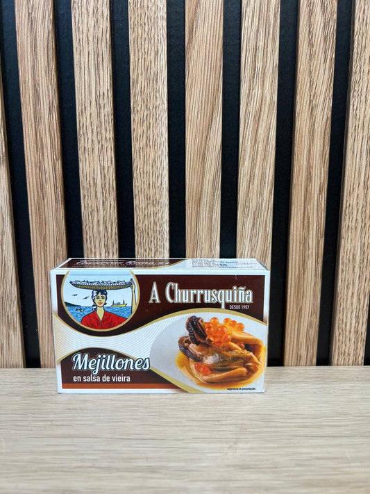 MEJILLONES EN SALSA VIEIRA 115 GR.