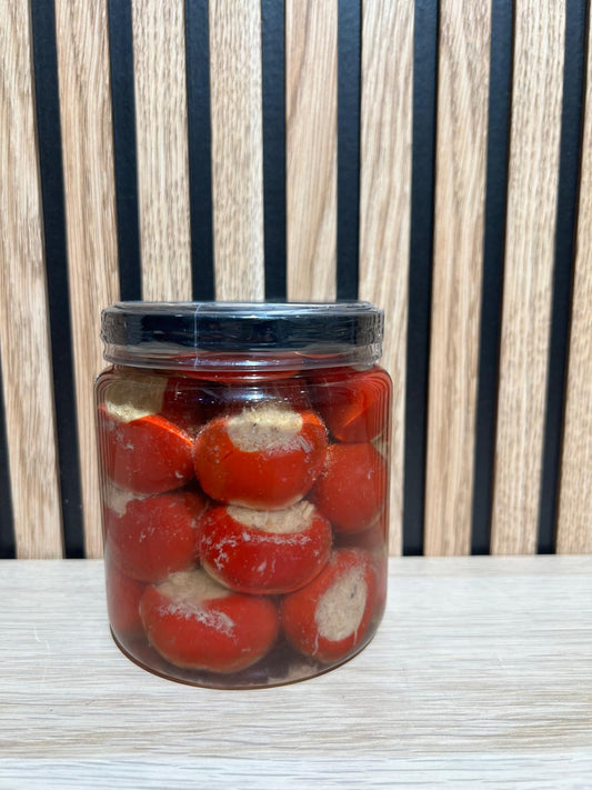 PIMIENTO ROJO RELLENO ATÚN 500 GR.
