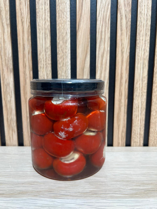 PIMIENTO ROJO RELLENO DE QUESO CREMA 500 GR.