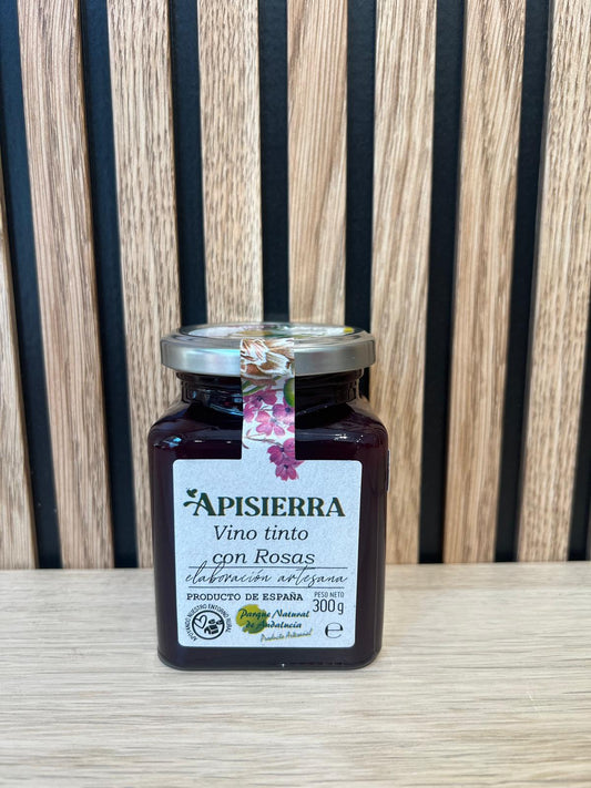 MERMELADA VINO TINTO CON ROSAS